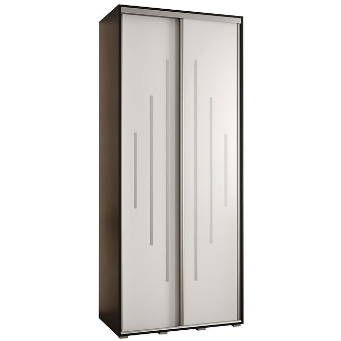 Schrank 45 Canaris 12 120 schwarz/weiß/silver