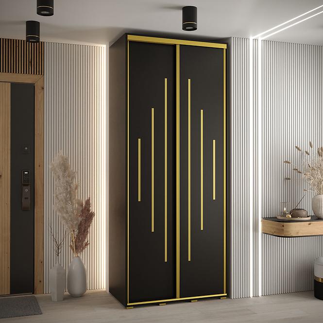 Schrank 45 Canaris 12 120 schwarz/gold