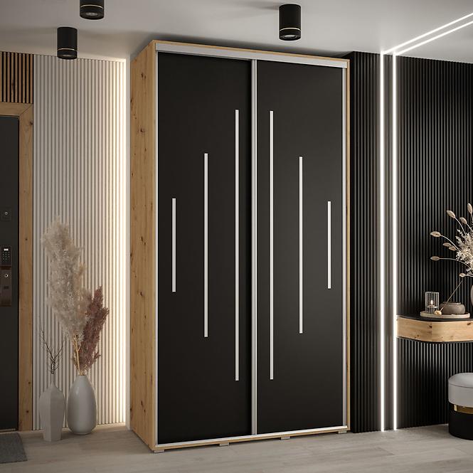 Schrank 45 Canaris 12 130 artisan/schwarz/silver