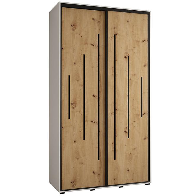 Schrank 45 Canaris 12 130 weiß/artisan/schwarz