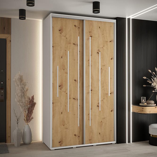 Schrank 45 Canaris 12 130 weiß/artisan/silver