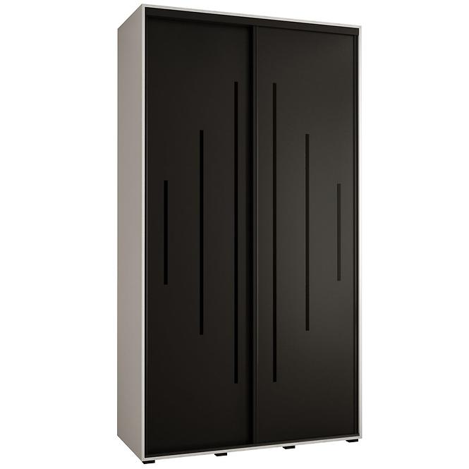 Schrank 45 Canaris 12 130 weiß/schwarz/schwarz