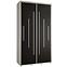 Schrank 45 Canaris 12 130 weiß/schwarz/silver