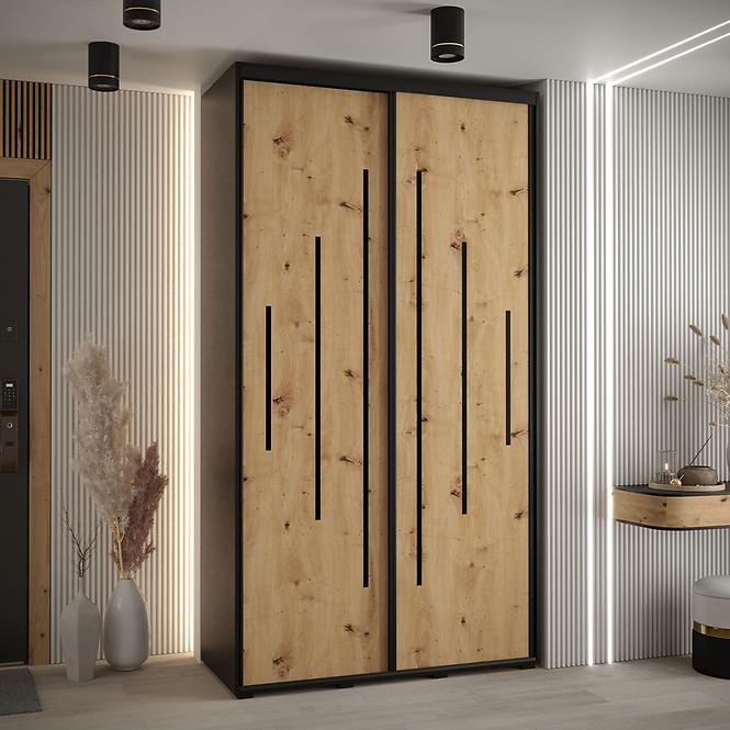 Schrank 45 Canaris 12 130 schwarz/artisan/schwarz