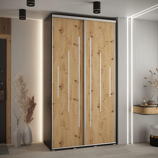 Schrank 45 Canaris 12 130 schwarz/artisan/silver