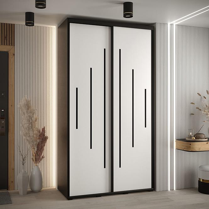 Schrank 45 Canaris 12 130 schwarz/weiß/schwarz