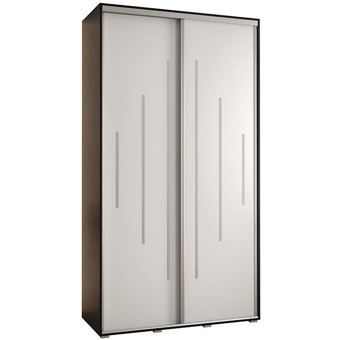 Schrank 45 Canaris 12 130 schwarz/weiß/silver