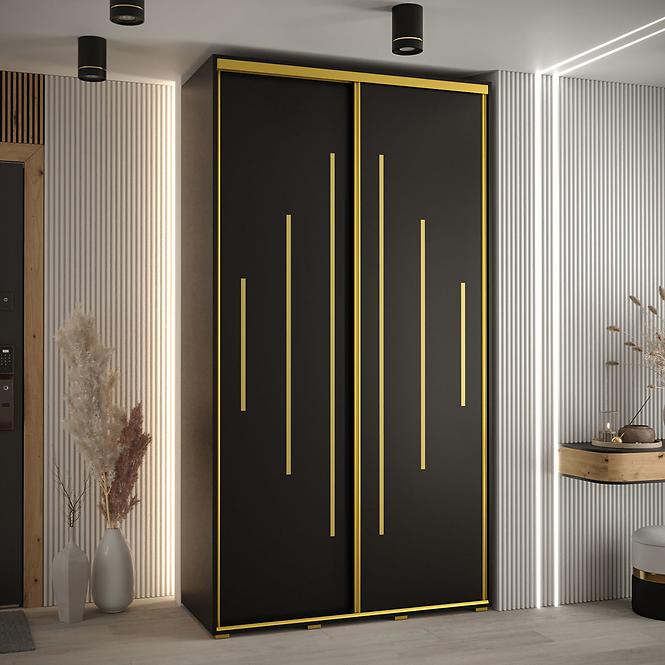 Schrank 45 Canaris 12 130 schwarz/gold