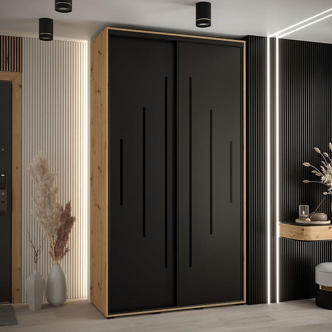 Schrank 45 Canaris 12 140 artisan/schwarz/schwarz