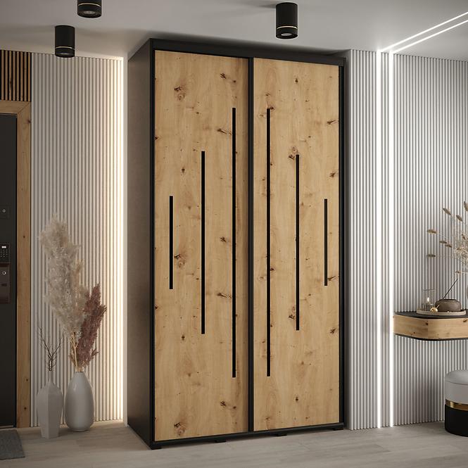 Schrank 45 Canaris 12 140 schwarz/artisan/schwarz