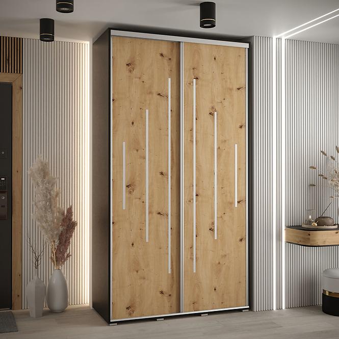 Schrank 45 Canaris 12 140 schwarz/artisan/silver
