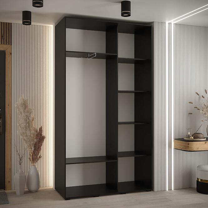 Schrank 45 Canaris 12 140 schwarz/weiß/gold
