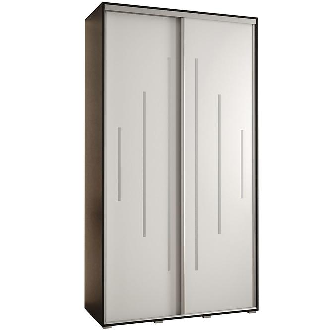 Schrank 45 Canaris 12 140 schwarz/weiß/silver