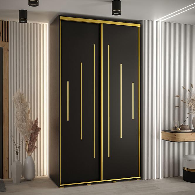 Schrank 45 Canaris 12 140 schwarz/gold
