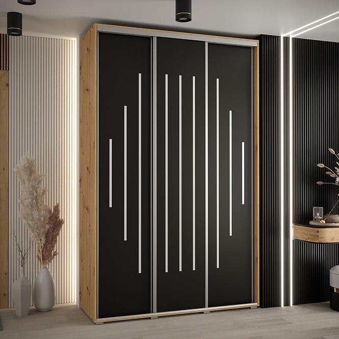 Schrank 45 Canaris 12 150 artisan/schwarz/silver
