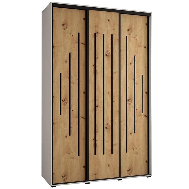 Schrank 45 Canaris 12 150 weiß/artisan/schwarz