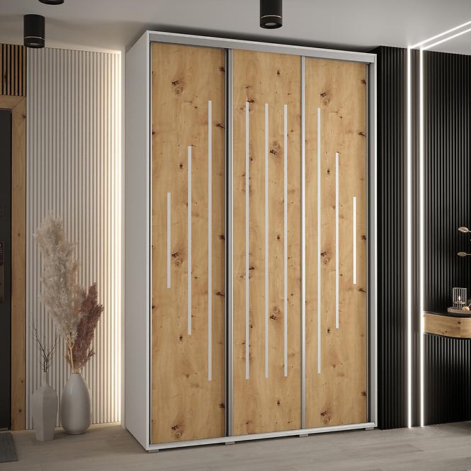 Schrank 45 Canaris 12 150 weiß/artisan/silver