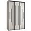 Schrank 45 Canaris 12 150 weiß/schwarz