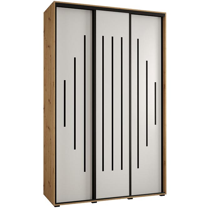 Schrank 45 Canaris 12 160 artisan/weiß/schwarz