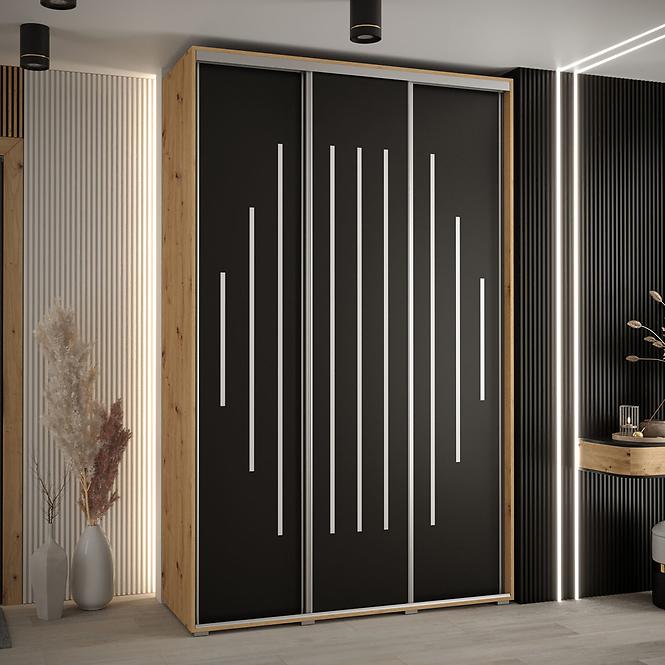 Schrank 45 Canaris 12 160 artisan/schwarz/silver