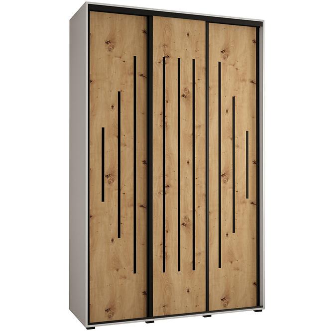 Schrank 45 Canaris 12 160 weiß/artisan/schwarz
