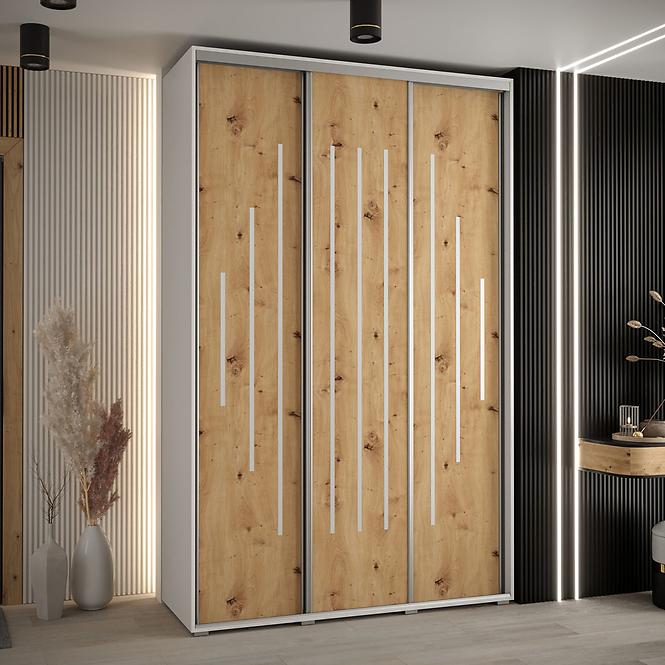 Schrank 45 Canaris 12 160 weiß/artisan/silver