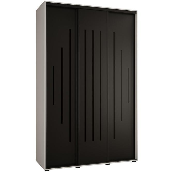 Schrank 45 Canaris 12 160 weiß/schwarz/schwarz