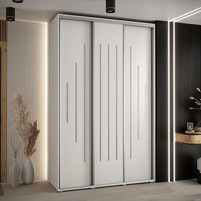Schrank 45 Canaris 12 160 weiß/silver