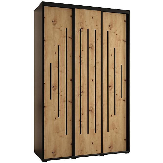 Schrank 45 Canaris 12 160 schwarz/artisan/schwarz