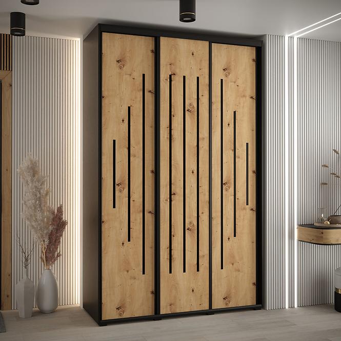 Schrank 45 Canaris 12 160 schwarz/artisan/schwarz
