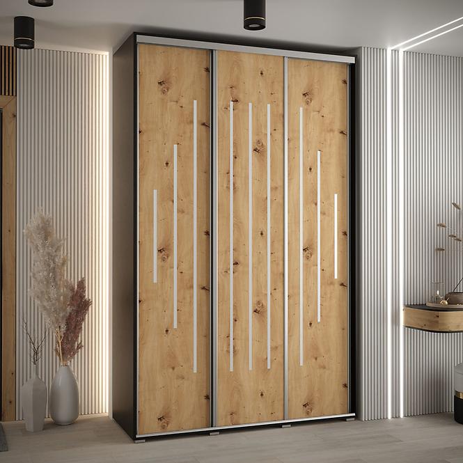 Schrank 45 Canaris 12 160 schwarz/artisan/silver