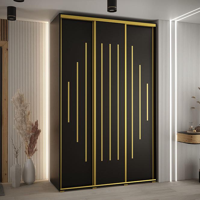 Schrank 45 Canaris 12 160 schwarz/gold