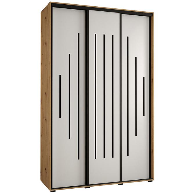 Schrank 45 Canaris 12 170 artisan/weiß/schwarz