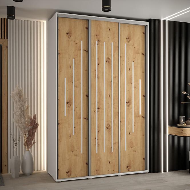 Schrank 45 Canaris 12 170 weiß/artisan/silver