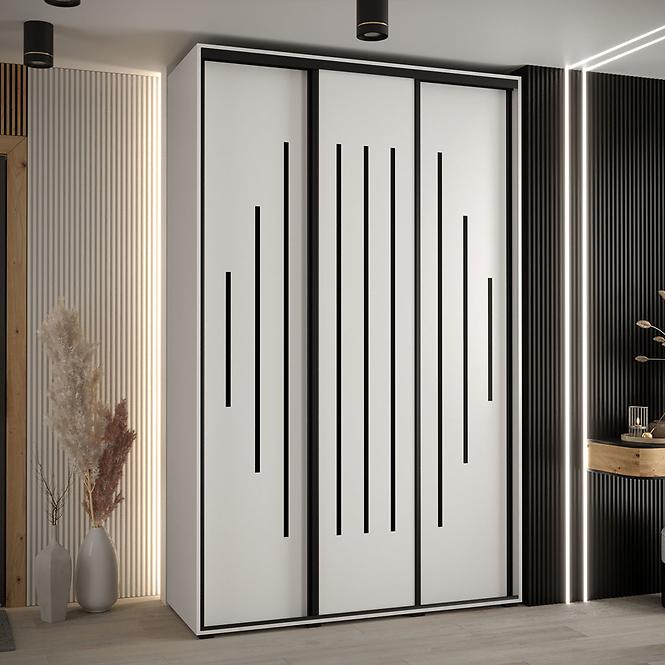 Schrank 45 Canaris 12 170 weiß/schwarz