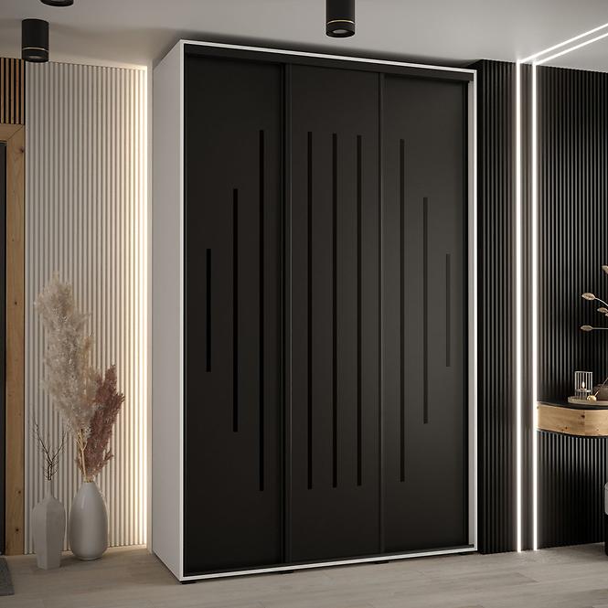 Schrank 45 Canaris 12 170 weiß/schwarz/schwarz