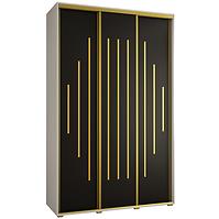 Schrank 45 Canaris 12 170 weiß/schwarz/gold