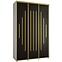 Schrank 45 Canaris 12 170 weiß/schwarz/gold