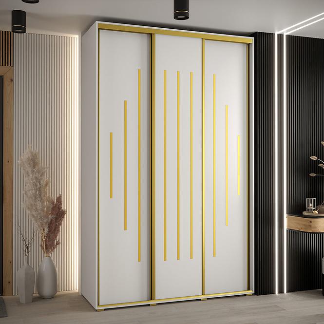 Schrank 45 Canaris 12 170 weiß/gold