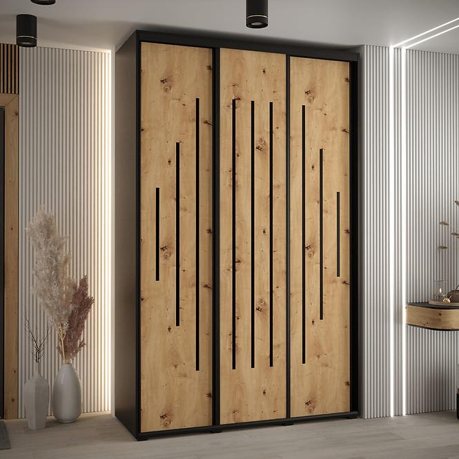 Schrank 45 Canaris 12 170 schwarz/artisan/schwarz