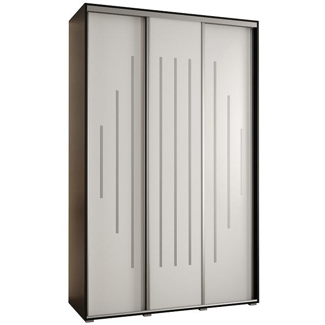Schrank 45 Canaris 12 170 schwarz/weiß/silver