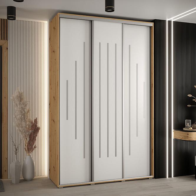 Schrank 45 Canaris 12 180 artisan/weiß/silver