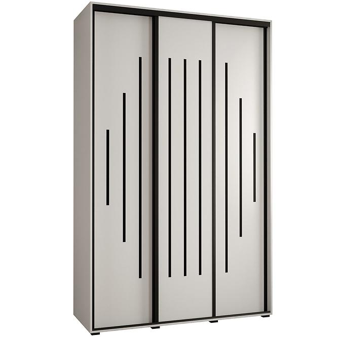 Schrank 45 Canaris 12 180 weiß/schwarz