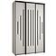 Schrank 45 Canaris 12 180 weiß/schwarz