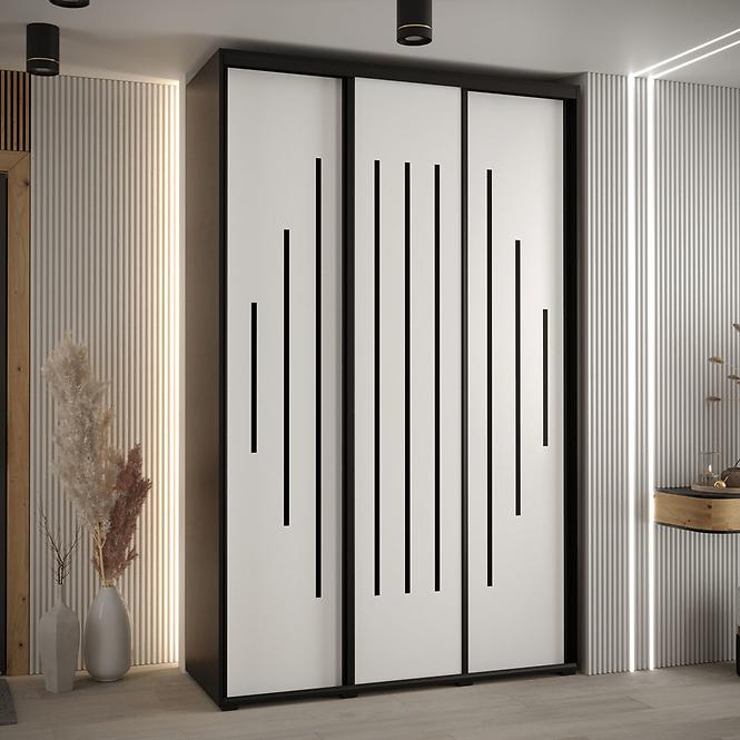 Schrank 45 Canaris 12 180 schwarz/weiß/schwarz