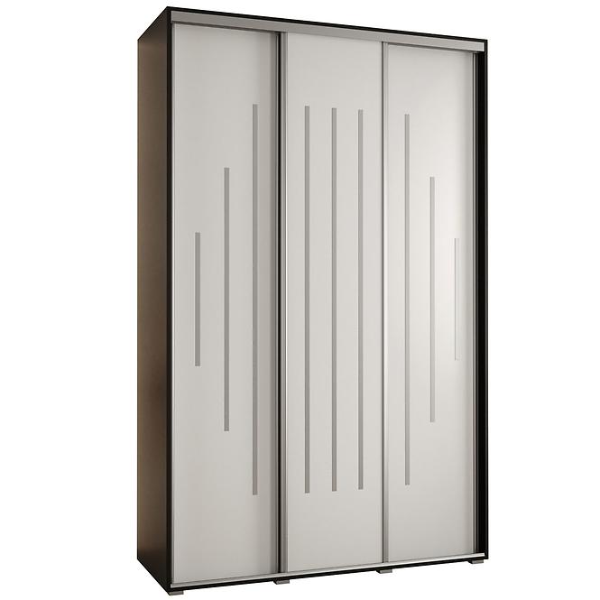 Schrank 45 Canaris 12 180 schwarz/weiß/silver
