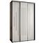 Schrank 45 Canaris 12 180 schwarz/weiß/silver