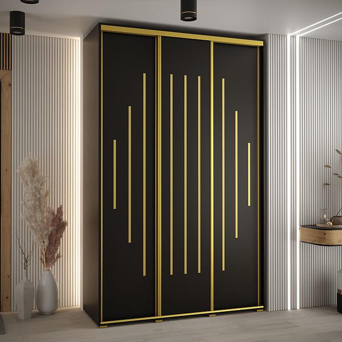 Schrank 45 Canaris 12 180 schwarz/gold
