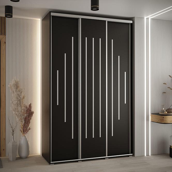 Schrank 45 Canaris 12 180 schwarz/silver