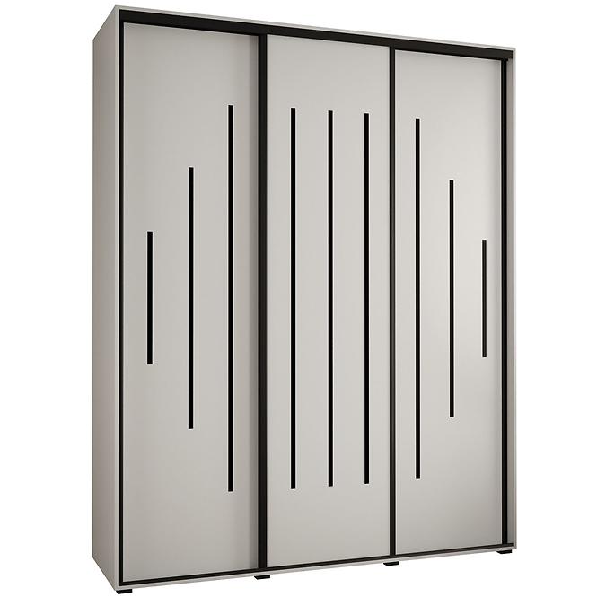 Schrank 45 Canaris 12 190 weiß/schwarz